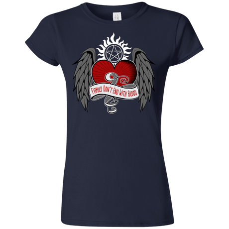 T-Shirts Navy / S SPN Tattoo Junior Slimmer-Fit T-Shirt