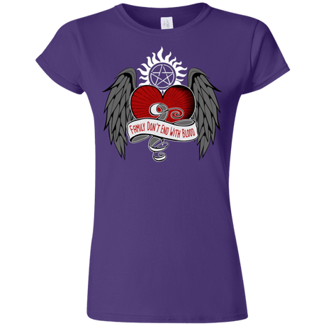 T-Shirts Purple / S SPN Tattoo Junior Slimmer-Fit T-Shirt