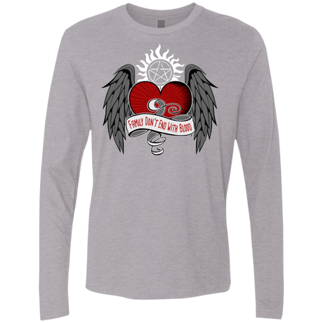 T-Shirts Heather Grey / S SPN Tattoo Men's Premium Long Sleeve