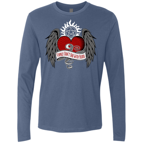 T-Shirts Indigo / S SPN Tattoo Men's Premium Long Sleeve