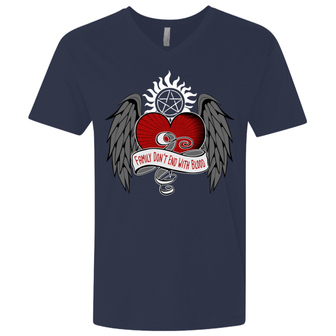 T-Shirts Midnight Navy / X-Small SPN Tattoo Men's Premium V-Neck