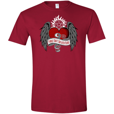 T-Shirts Cardinal Red / S SPN Tattoo Men's Semi-Fitted Softstyle