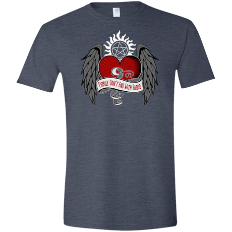 T-Shirts Heather Navy / S SPN Tattoo Men's Semi-Fitted Softstyle