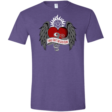 T-Shirts Heather Purple / S SPN Tattoo Men's Semi-Fitted Softstyle