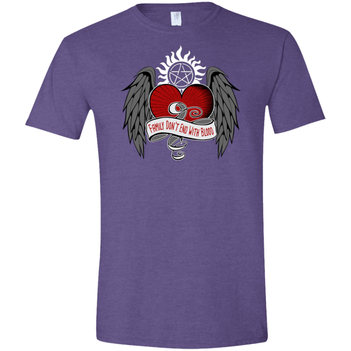 T-Shirts Heather Purple / S SPN Tattoo Men's Semi-Fitted Softstyle