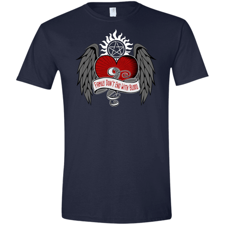 T-Shirts Navy / X-Small SPN Tattoo Men's Semi-Fitted Softstyle