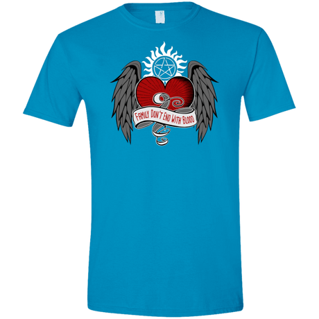 T-Shirts Sapphire / S SPN Tattoo Men's Semi-Fitted Softstyle