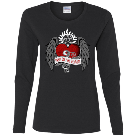 T-Shirts Black / S SPN Tattoo Women's Long Sleeve T-Shirt