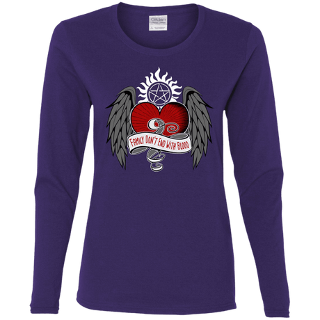 T-Shirts Purple / S SPN Tattoo Women's Long Sleeve T-Shirt