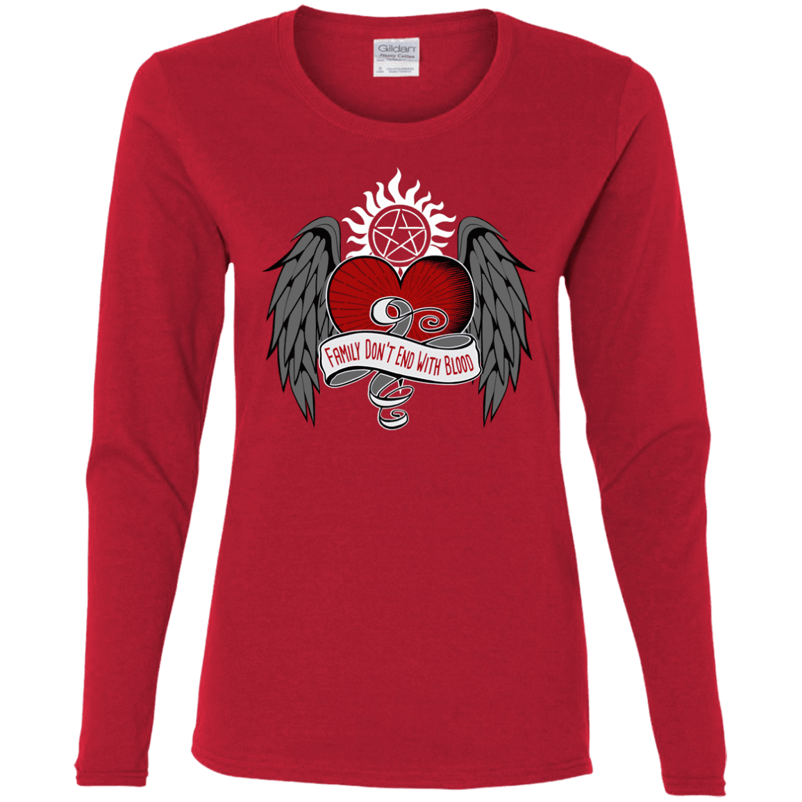 T-Shirts Red / S SPN Tattoo Women's Long Sleeve T-Shirt