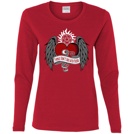 T-Shirts Red / S SPN Tattoo Women's Long Sleeve T-Shirt