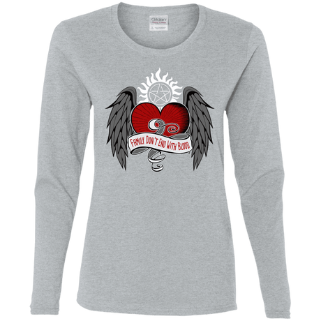 T-Shirts Sport Grey / S SPN Tattoo Women's Long Sleeve T-Shirt