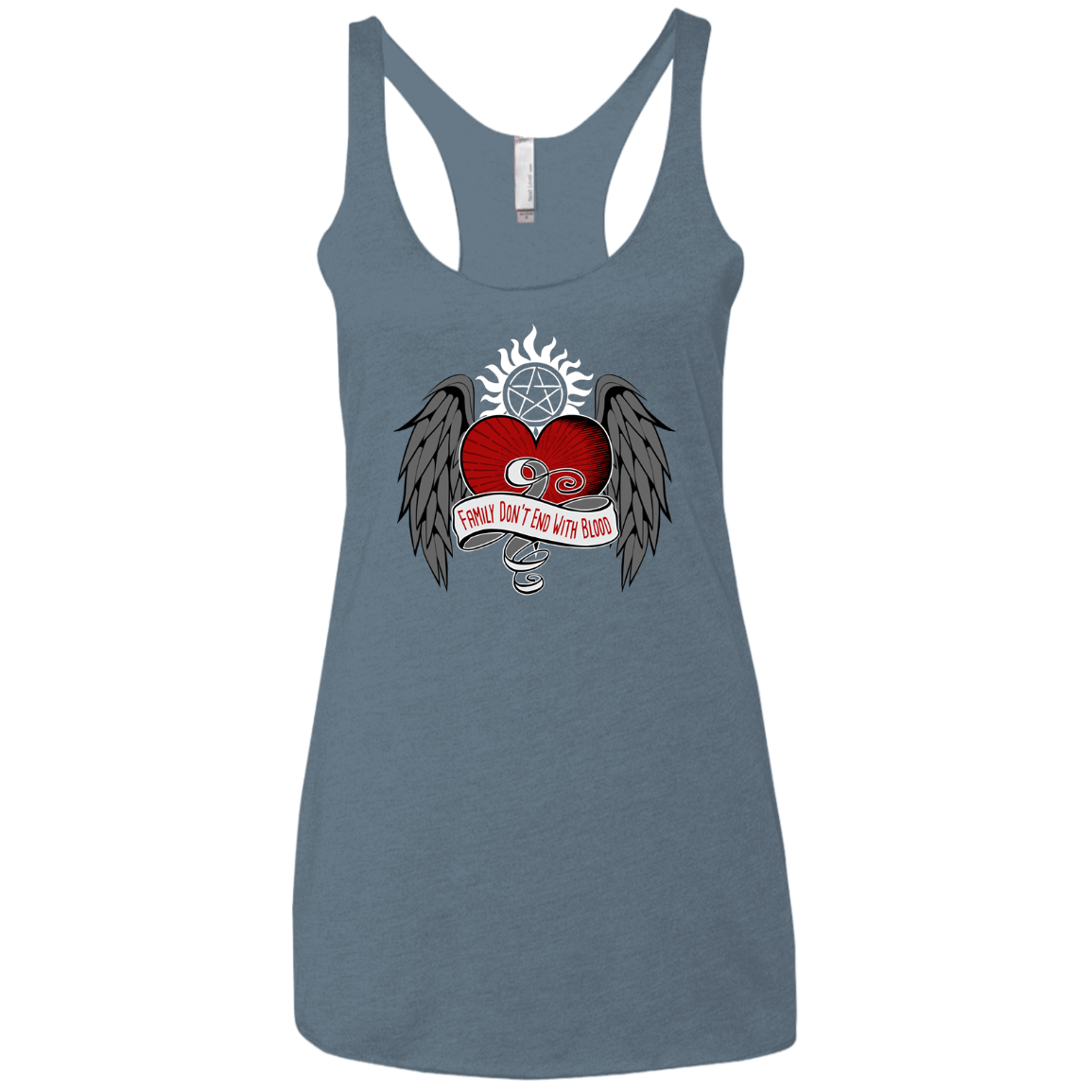 T-Shirts Indigo / X-Small SPN Tattoo Women's Triblend Racerback Tank