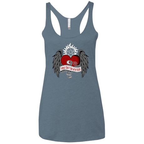 T-Shirts Indigo / X-Small SPN Tattoo Women's Triblend Racerback Tank