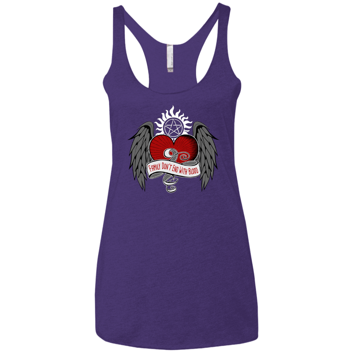 T-Shirts Purple Rush / X-Small SPN Tattoo Women's Triblend Racerback Tank