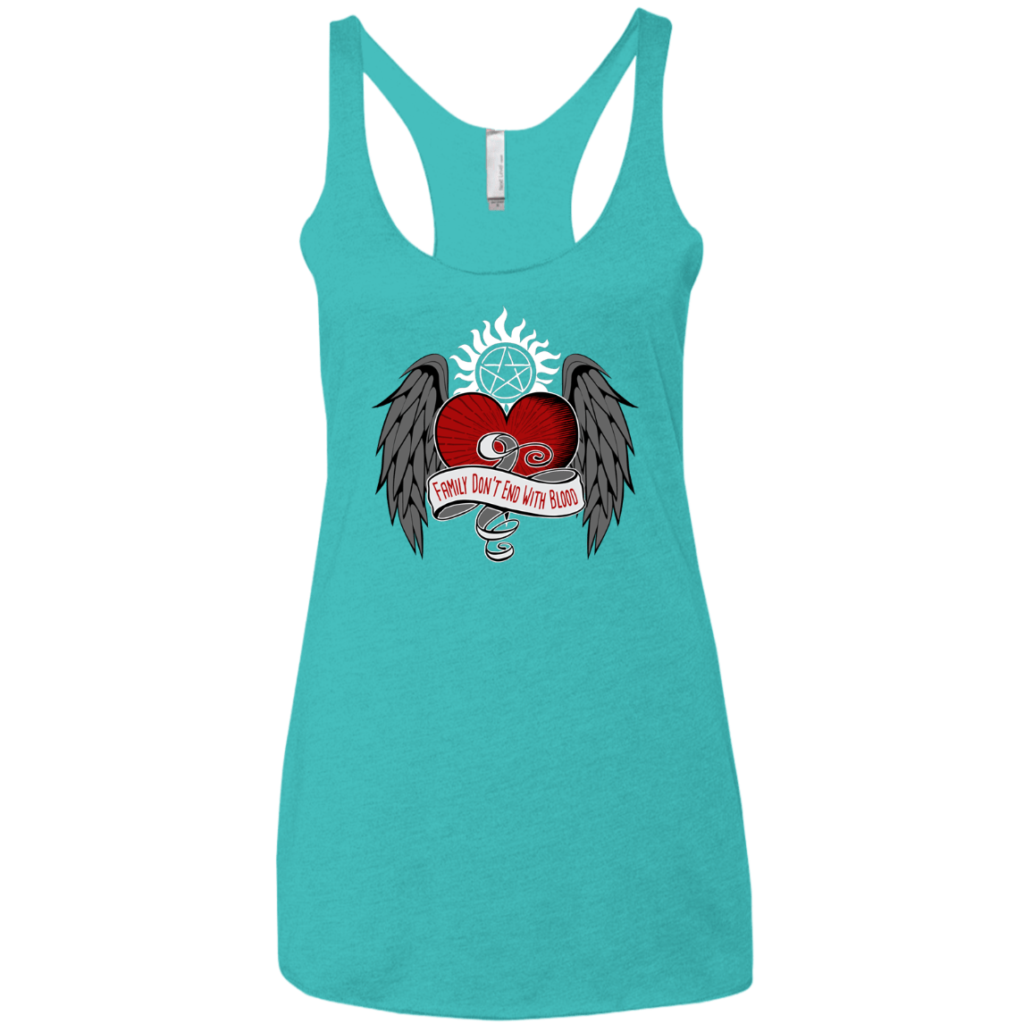 T-Shirts Tahiti Blue / X-Small SPN Tattoo Women's Triblend Racerback Tank