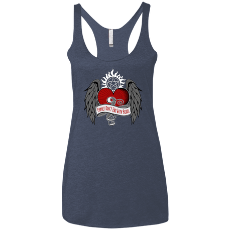 T-Shirts Vintage Navy / X-Small SPN Tattoo Women's Triblend Racerback Tank