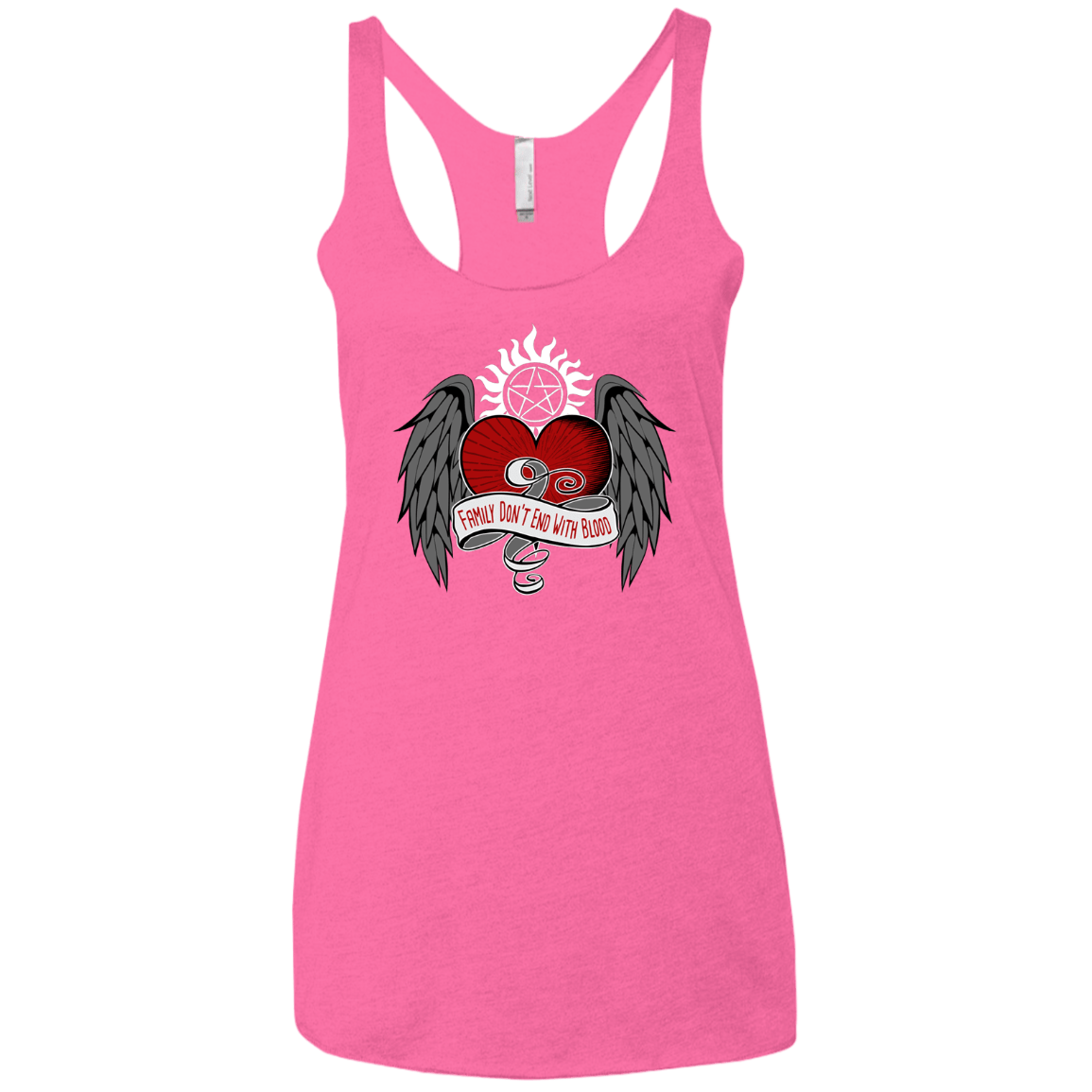 T-Shirts Vintage Pink / X-Small SPN Tattoo Women's Triblend Racerback Tank