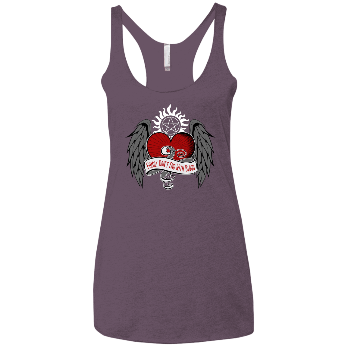 T-Shirts Vintage Purple / X-Small SPN Tattoo Women's Triblend Racerback Tank