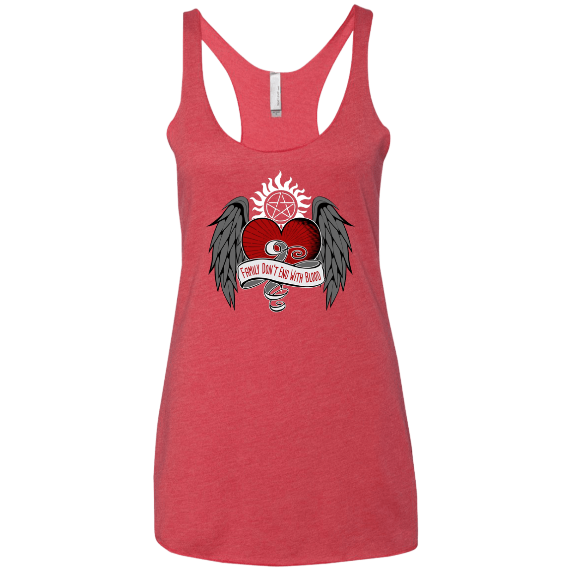 T-Shirts Vintage Red / X-Small SPN Tattoo Women's Triblend Racerback Tank