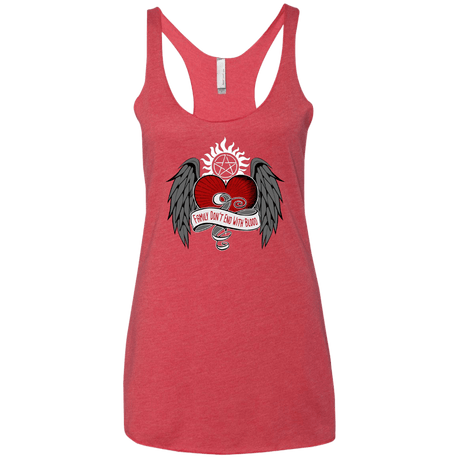 T-Shirts Vintage Red / X-Small SPN Tattoo Women's Triblend Racerback Tank