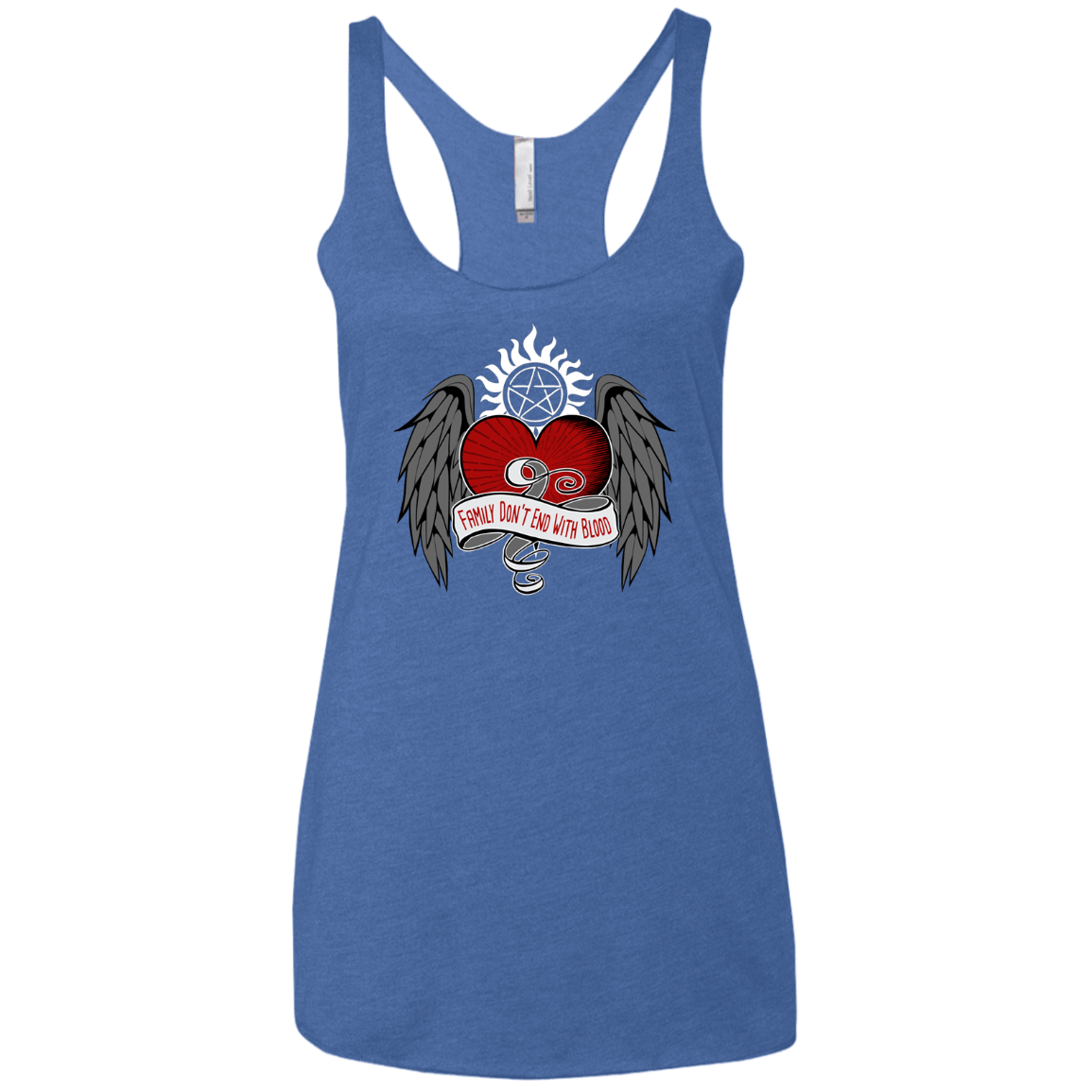 T-Shirts Vintage Royal / X-Small SPN Tattoo Women's Triblend Racerback Tank