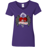 T-Shirts Purple / S SPN Tattoo Women's V-Neck T-Shirt