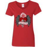 T-Shirts Red / S SPN Tattoo Women's V-Neck T-Shirt