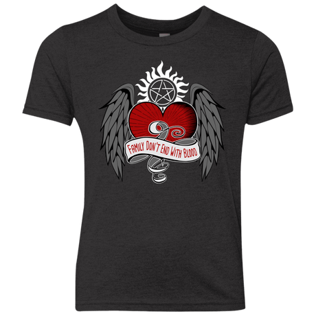 T-Shirts Vintage Black / YXS SPN Tattoo Youth Triblend T-Shirt