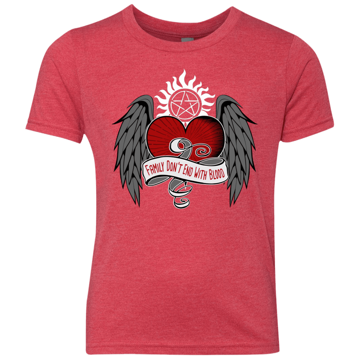 T-Shirts Vintage Red / YXS SPN Tattoo Youth Triblend T-Shirt