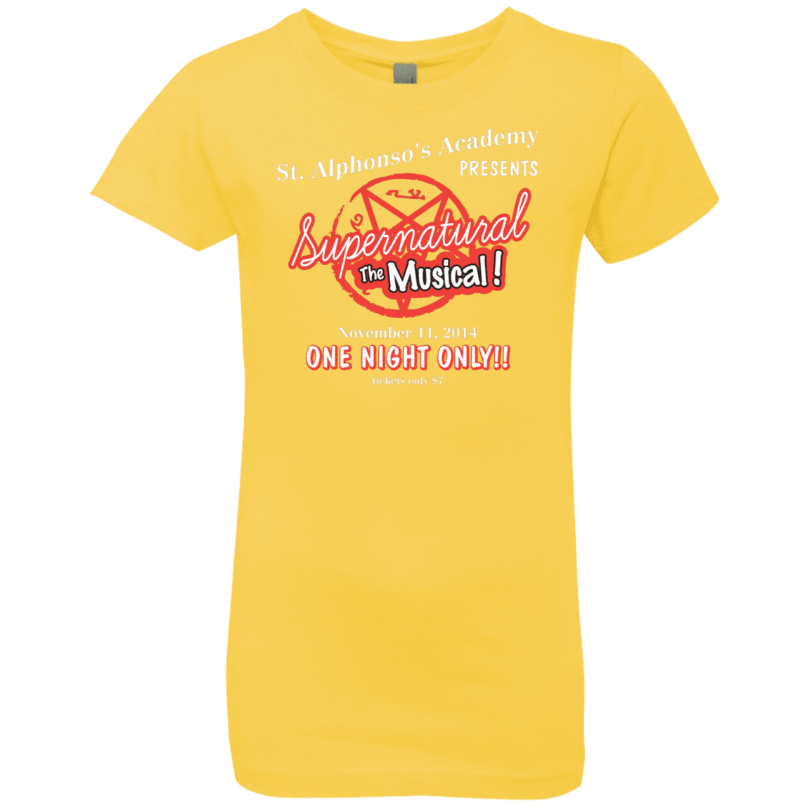 T-Shirts Vibrant Yellow / YXS SPN The Musical Girls Premium T-Shirt