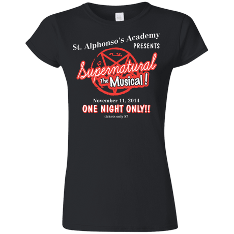 T-Shirts Black / S SPN The Musical Junior Slimmer-Fit T-Shirt
