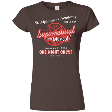 T-Shirts Dark Chocolate / S SPN The Musical Junior Slimmer-Fit T-Shirt