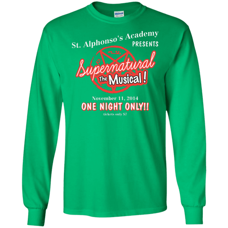 T-Shirts Irish Green / S SPN The Musical Men's Long Sleeve T-Shirt