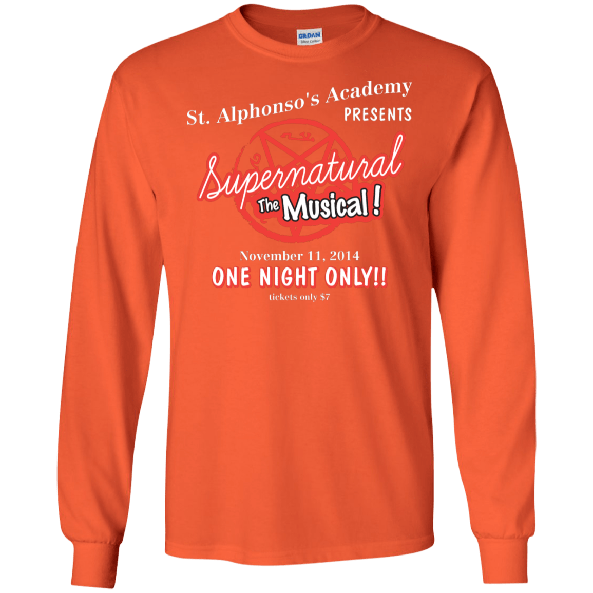 T-Shirts Orange / S SPN The Musical Men's Long Sleeve T-Shirt