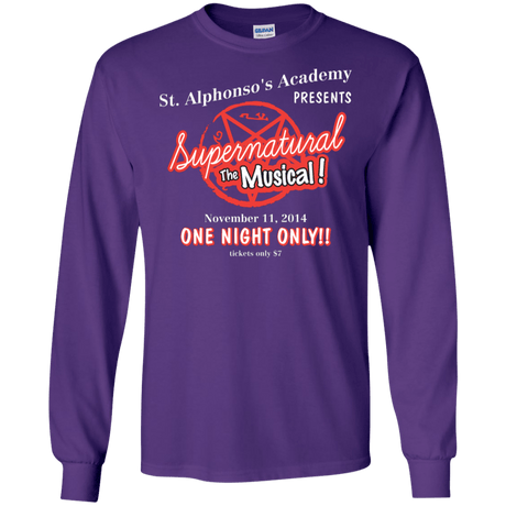 T-Shirts Purple / S SPN The Musical Men's Long Sleeve T-Shirt