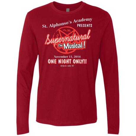 T-Shirts Cardinal / S SPN The Musical Men's Premium Long Sleeve