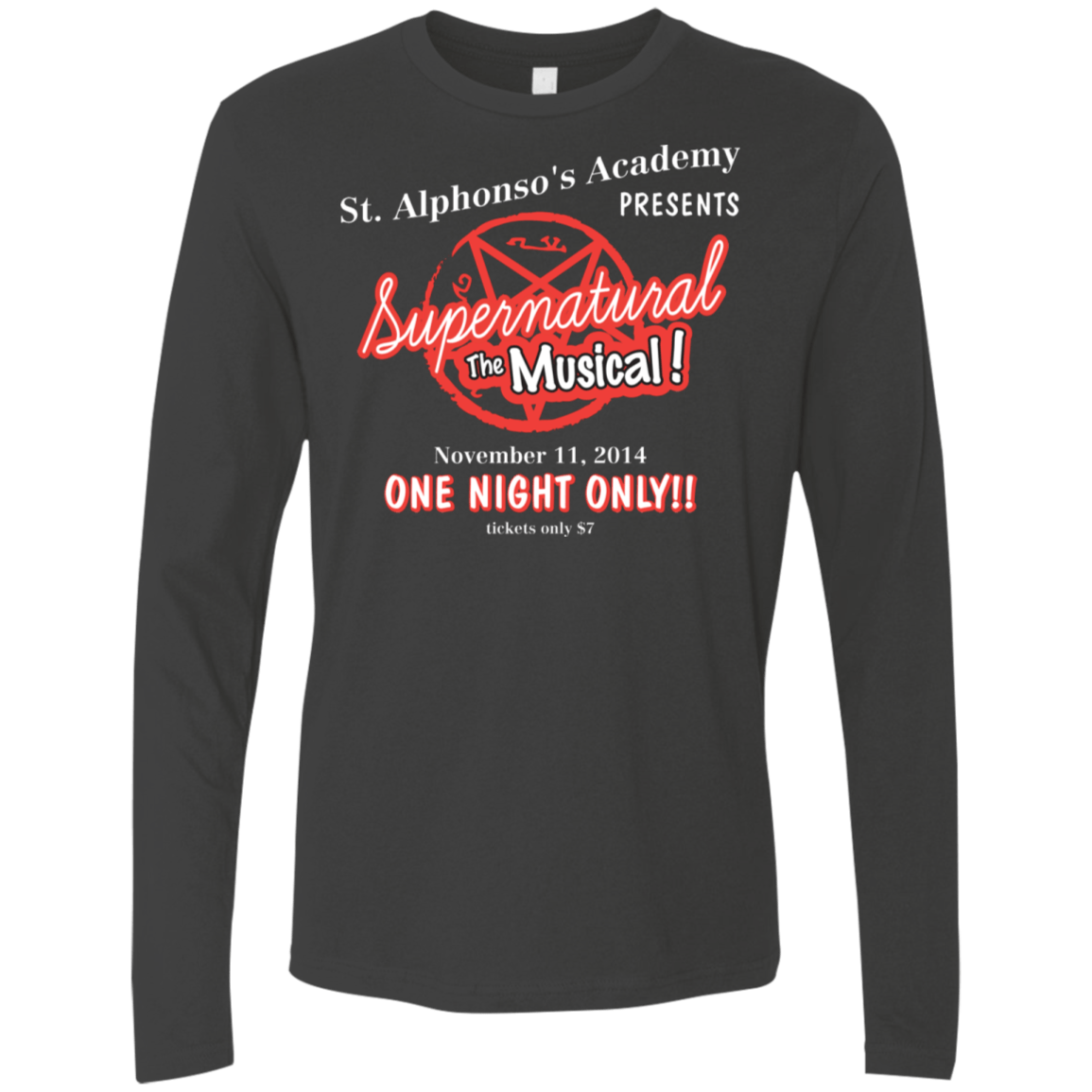 T-Shirts Heavy Metal / S SPN The Musical Men's Premium Long Sleeve