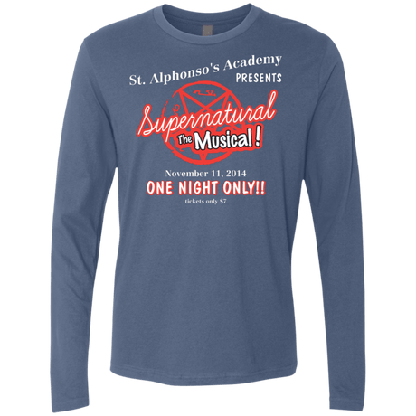 T-Shirts Indigo / S SPN The Musical Men's Premium Long Sleeve