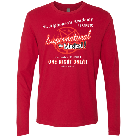 T-Shirts Red / S SPN The Musical Men's Premium Long Sleeve