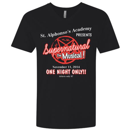 T-Shirts Black / X-Small SPN The Musical Men's Premium V-Neck