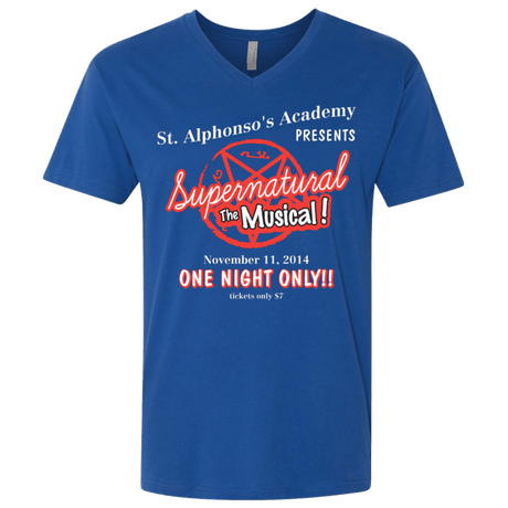 T-Shirts Royal / X-Small SPN The Musical Men's Premium V-Neck