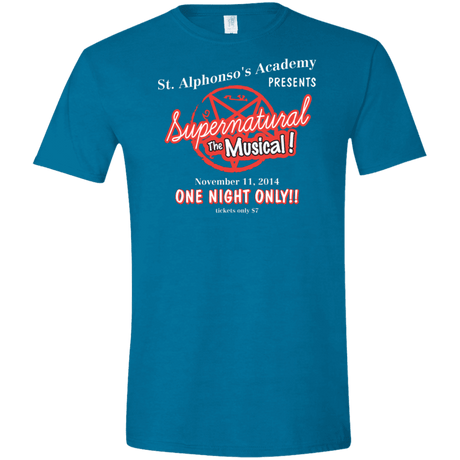 T-Shirts Antique Sapphire / S SPN The Musical Men's Semi-Fitted Softstyle