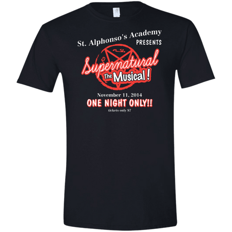 T-Shirts Black / X-Small SPN The Musical Men's Semi-Fitted Softstyle