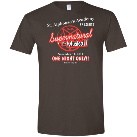 T-Shirts Dark Chocolate / S SPN The Musical Men's Semi-Fitted Softstyle
