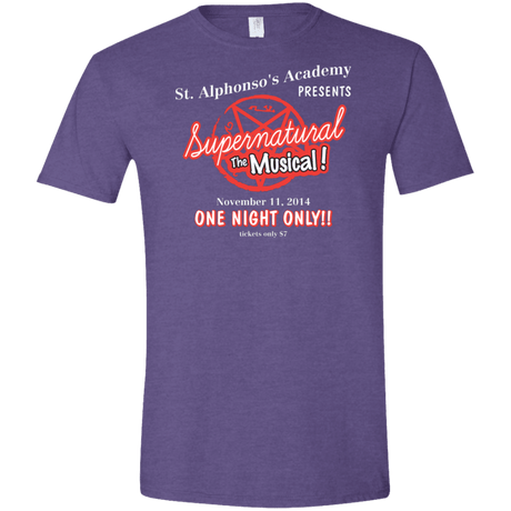 T-Shirts Heather Purple / S SPN The Musical Men's Semi-Fitted Softstyle