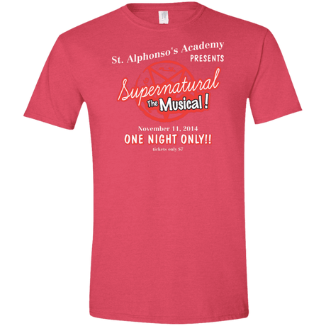 T-Shirts Heather Red / S SPN The Musical Men's Semi-Fitted Softstyle