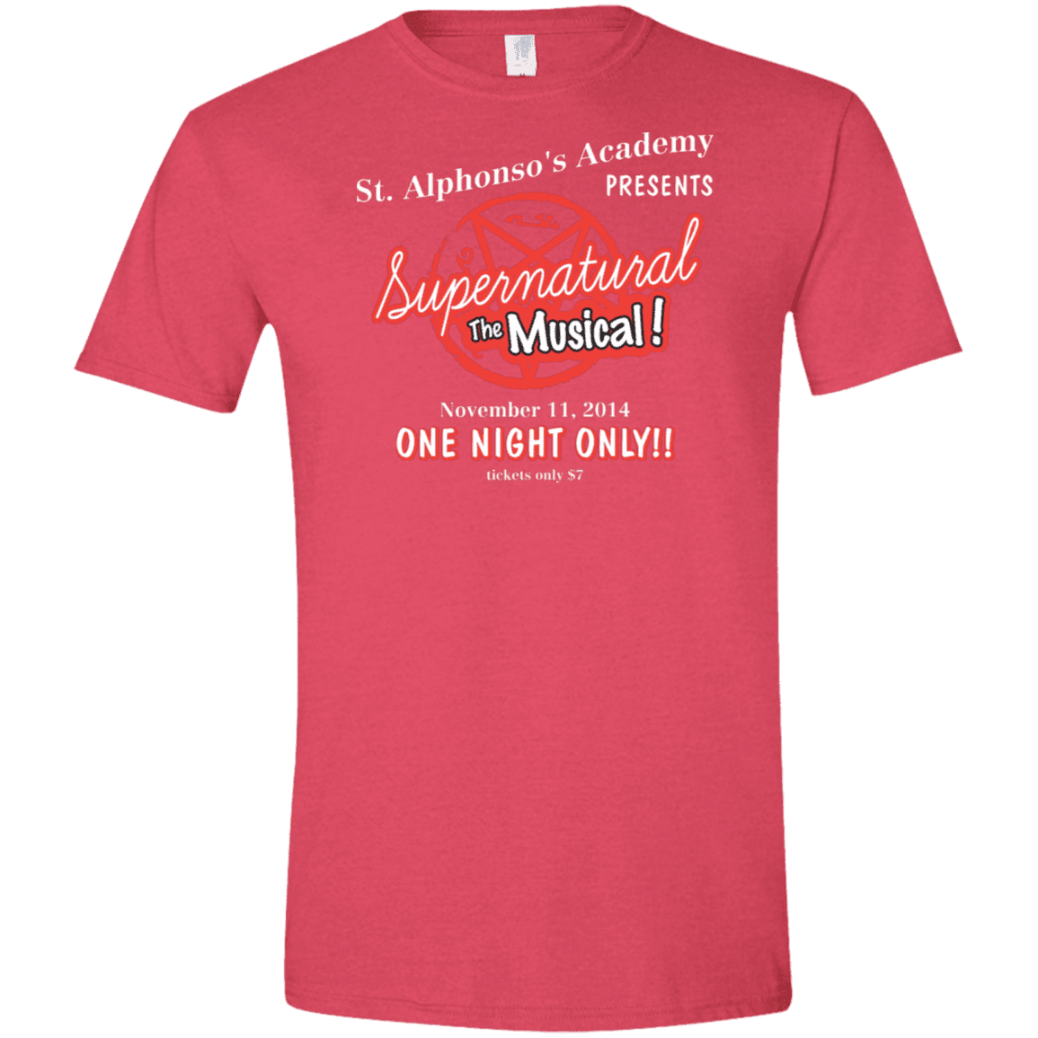 T-Shirts Heather Red / S SPN The Musical Men's Semi-Fitted Softstyle