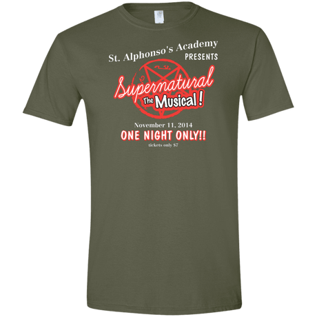 T-Shirts Military Green / S SPN The Musical Men's Semi-Fitted Softstyle