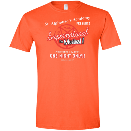 T-Shirts Orange / S SPN The Musical Men's Semi-Fitted Softstyle
